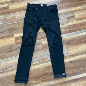 Men’s Hiroshi Kato Pen Slim size 31 10.5 oz Selvedge black 4 way stretch jeans
